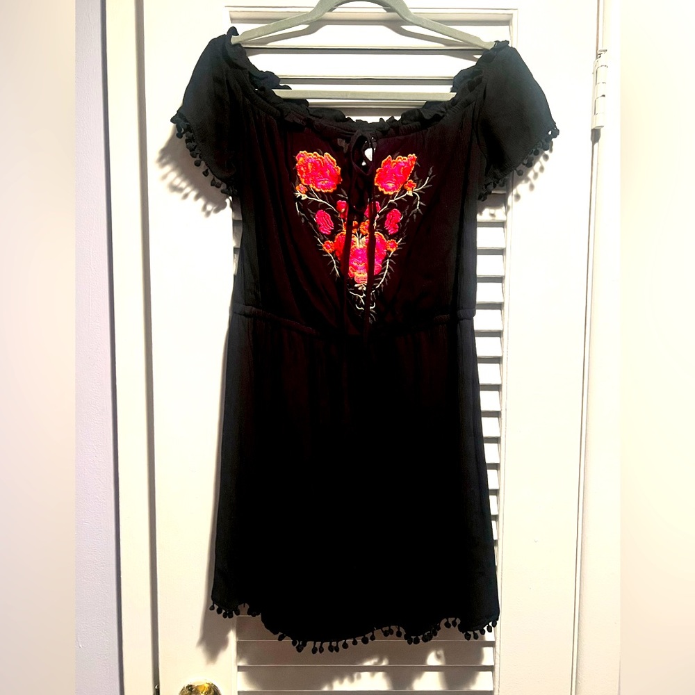 Boho black dress size small